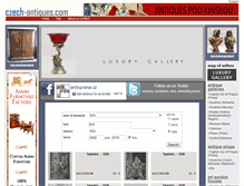 Tablet Screenshot of czech-antiques.com